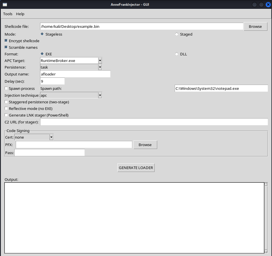 GUI Interface