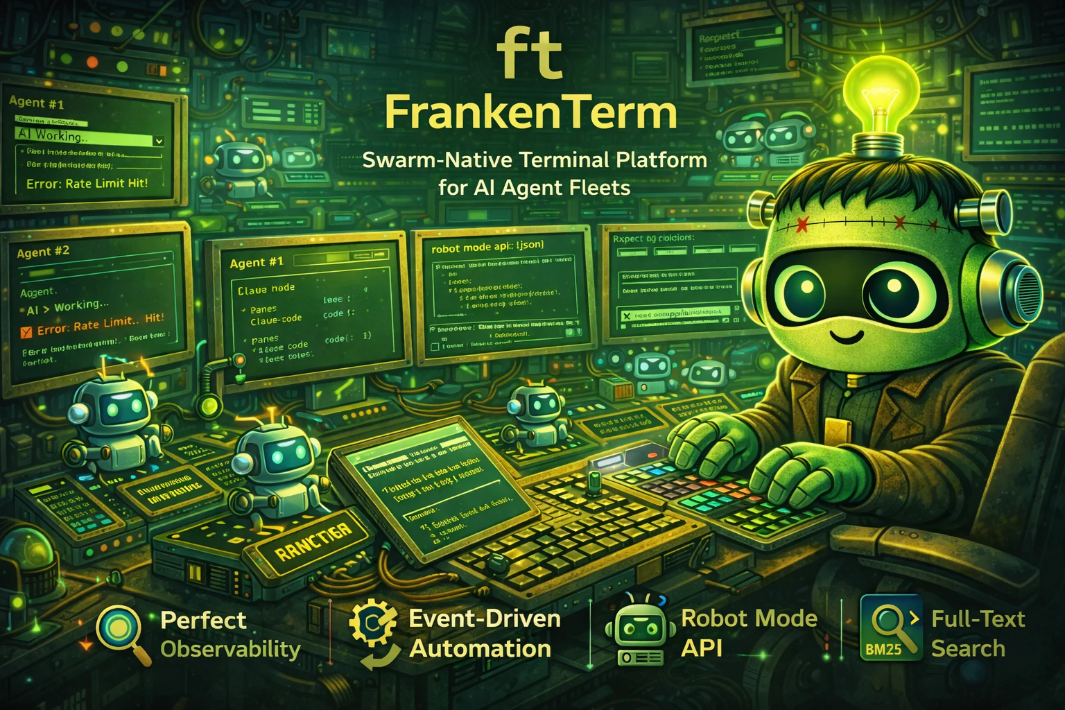 ft - Swarm-Native Terminal Platform for AI Agent Fleets