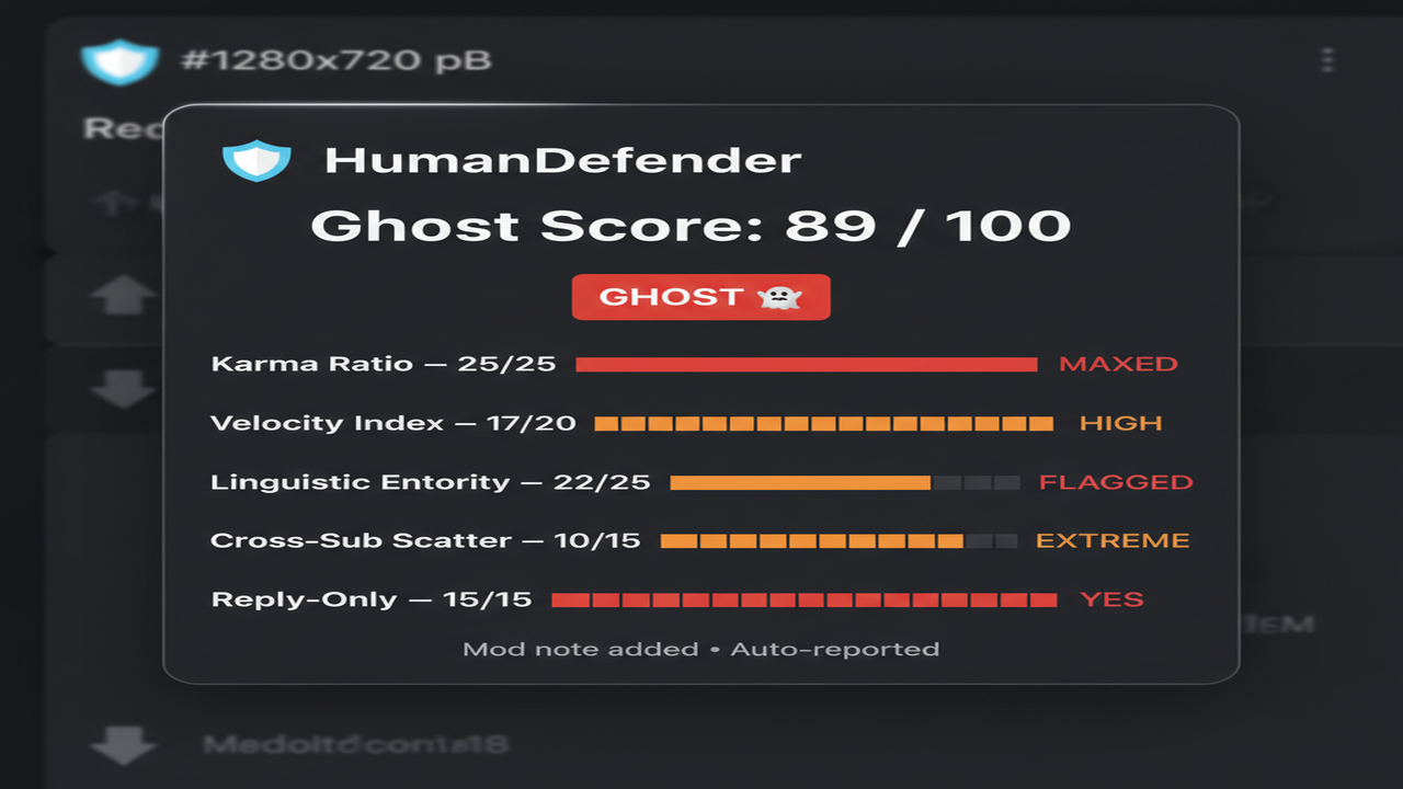 Ghost Score Card