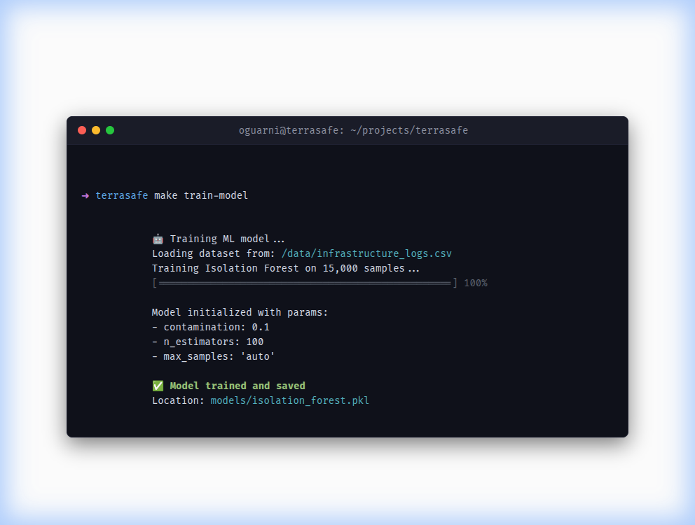 ML Training Output