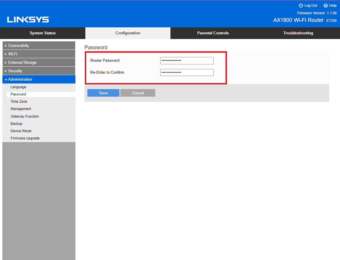 管理员密码