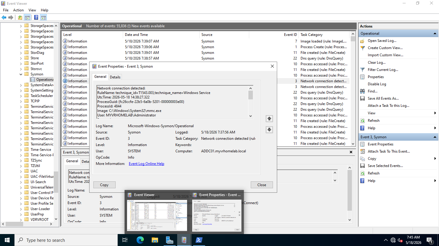sysmon-eventid3 process
