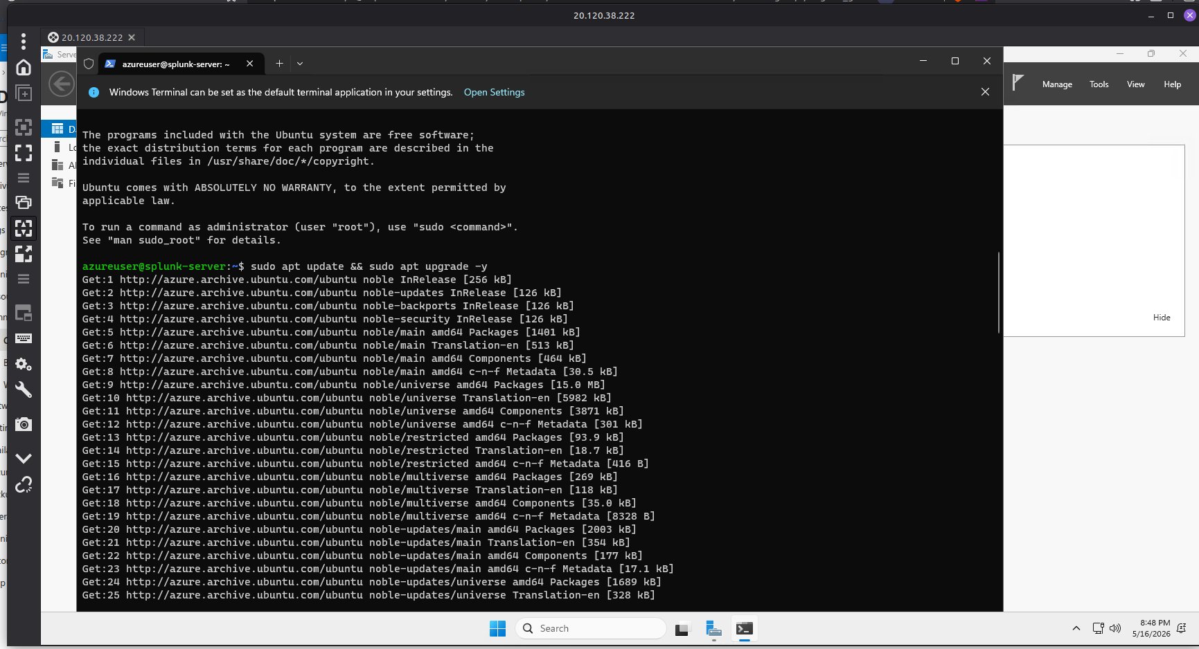 apt update 运行中