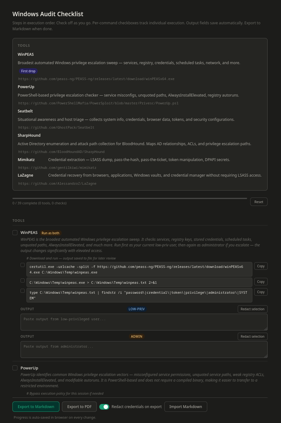 Audit Checklist preview