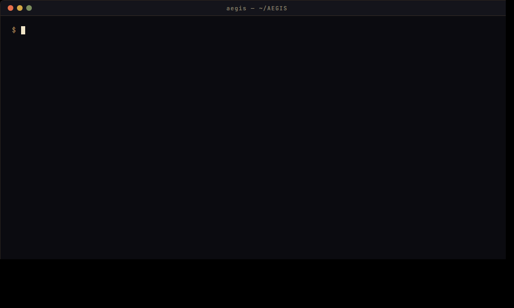 AEGIS CLI · 实时决策流