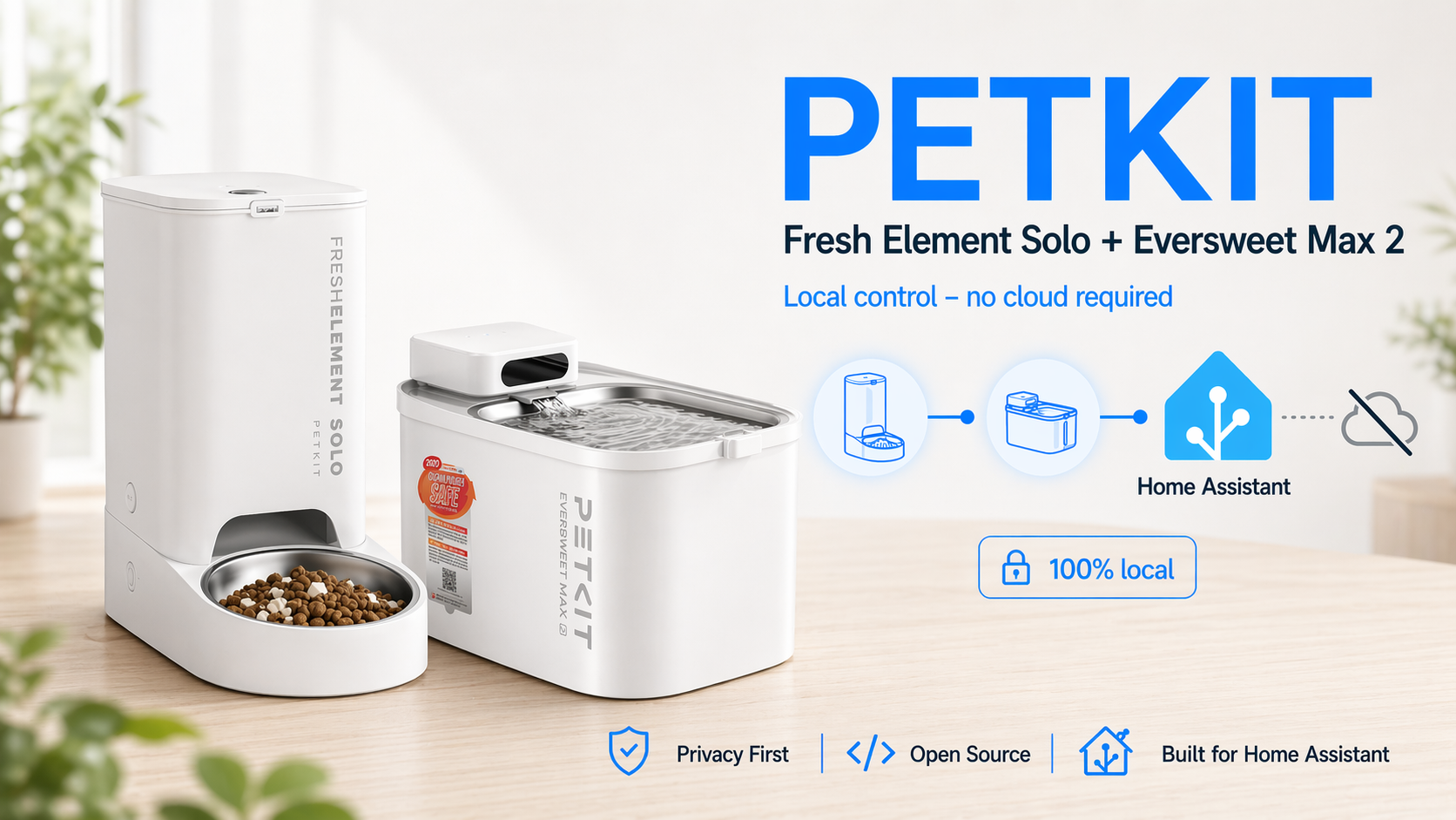 Petkit Local — Fresh Element Solo (D4) + Eversweet Max 2 Cordless (CTW3)