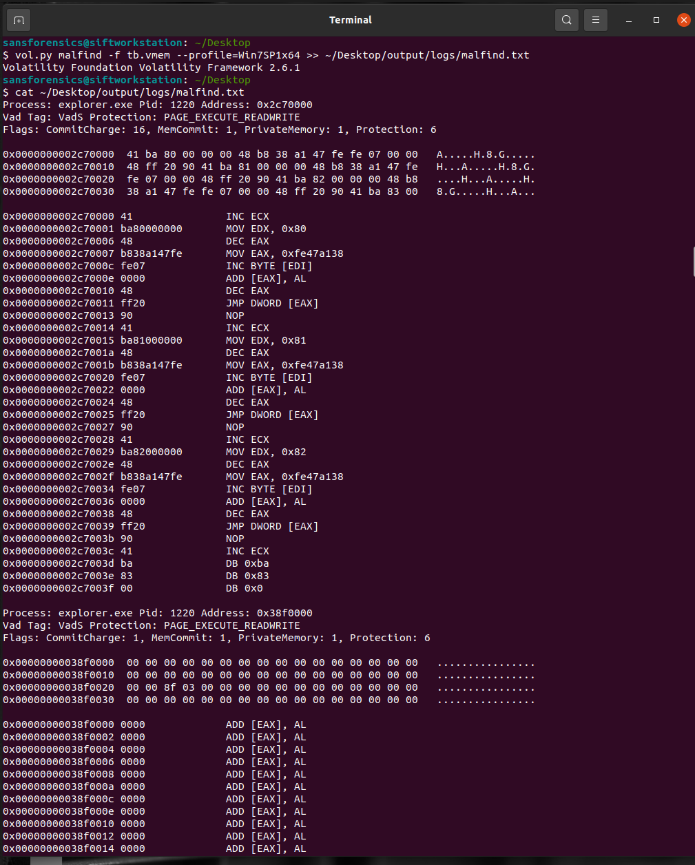 Malicious Processes
