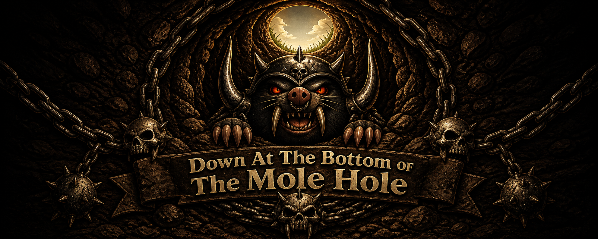 Down At The Bottom Of The Mole Hole 标语