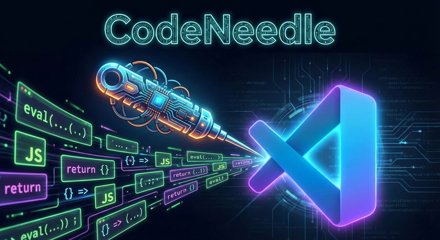 CodeNeedle Low-Effort AI art header