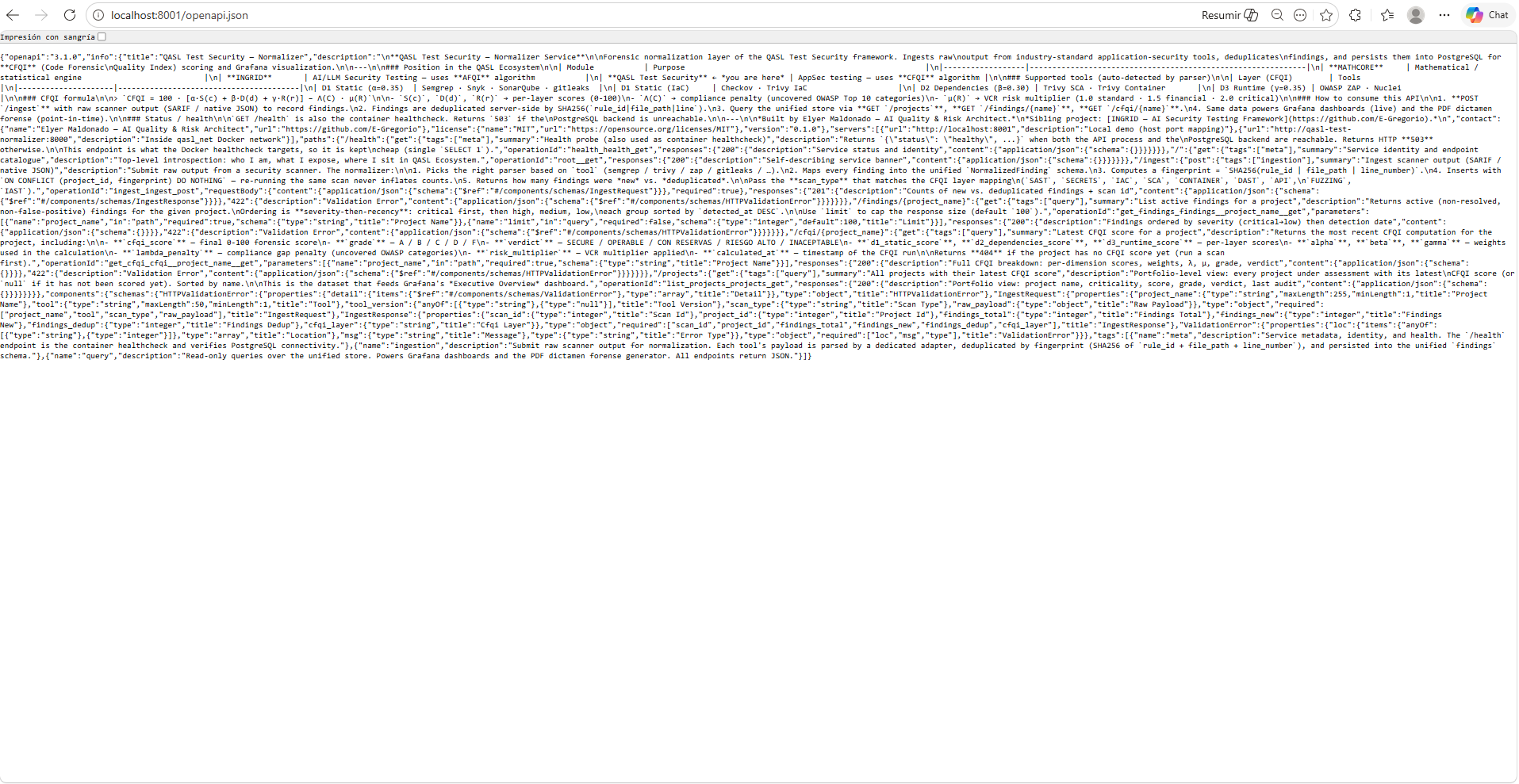 OpenAPI JSON