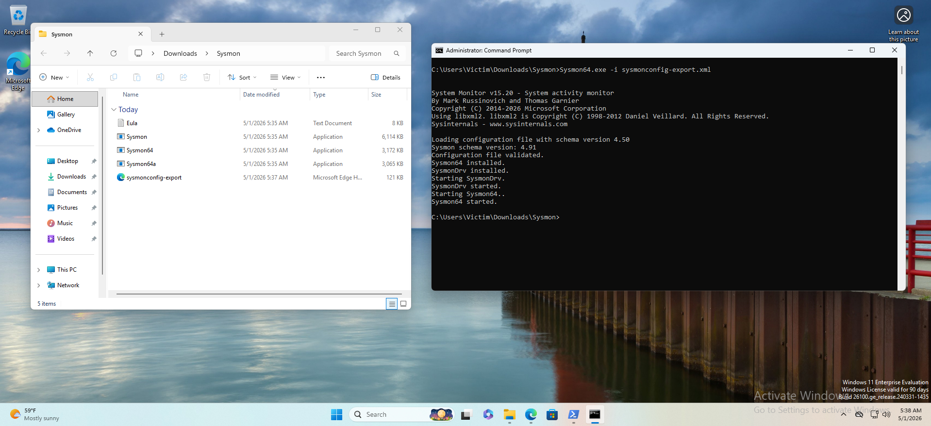 Sysmon Install