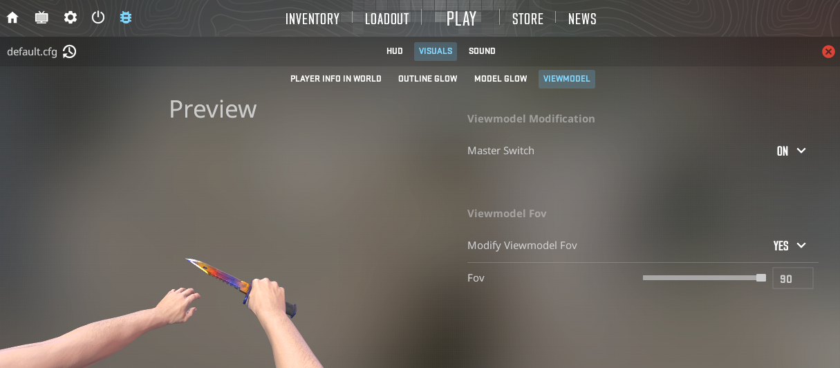Viewmodel fov 修改