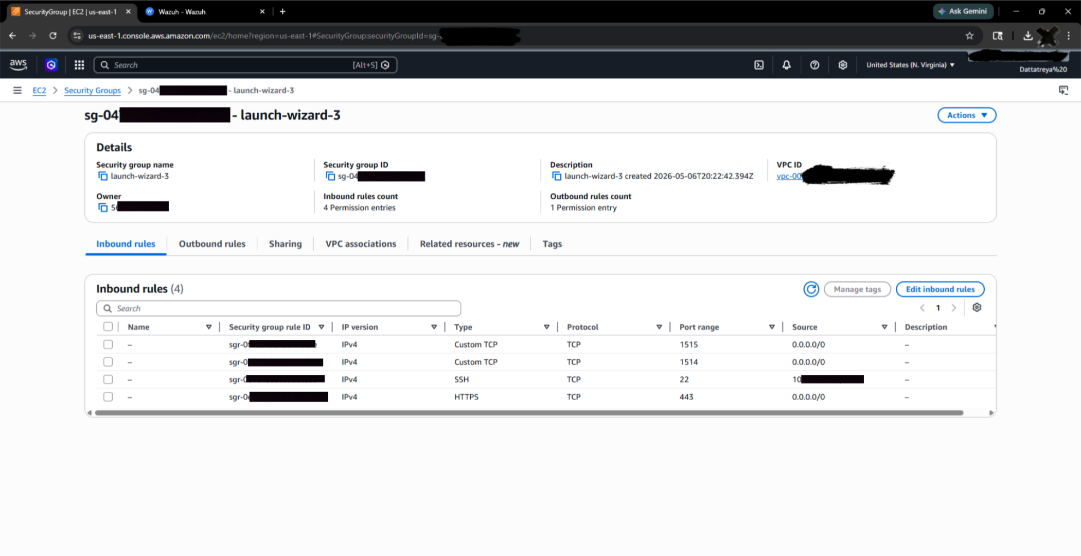 AWS 安全组