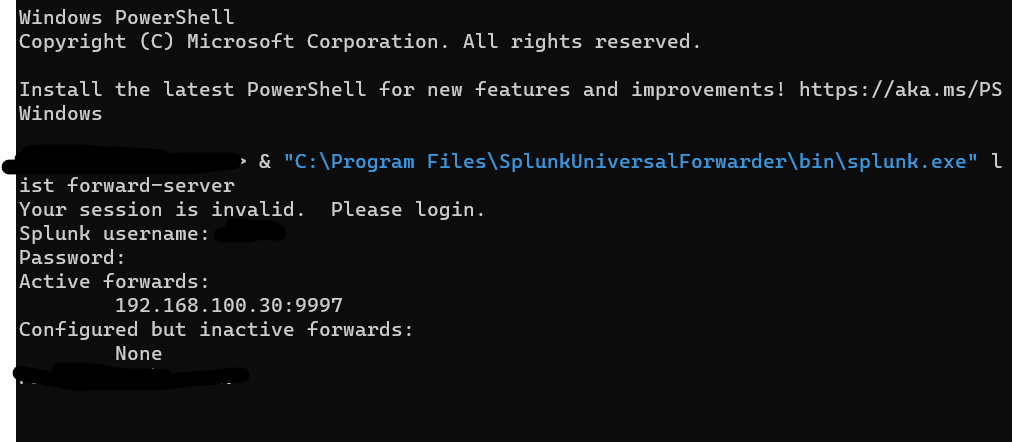 Splunk 转发器配置