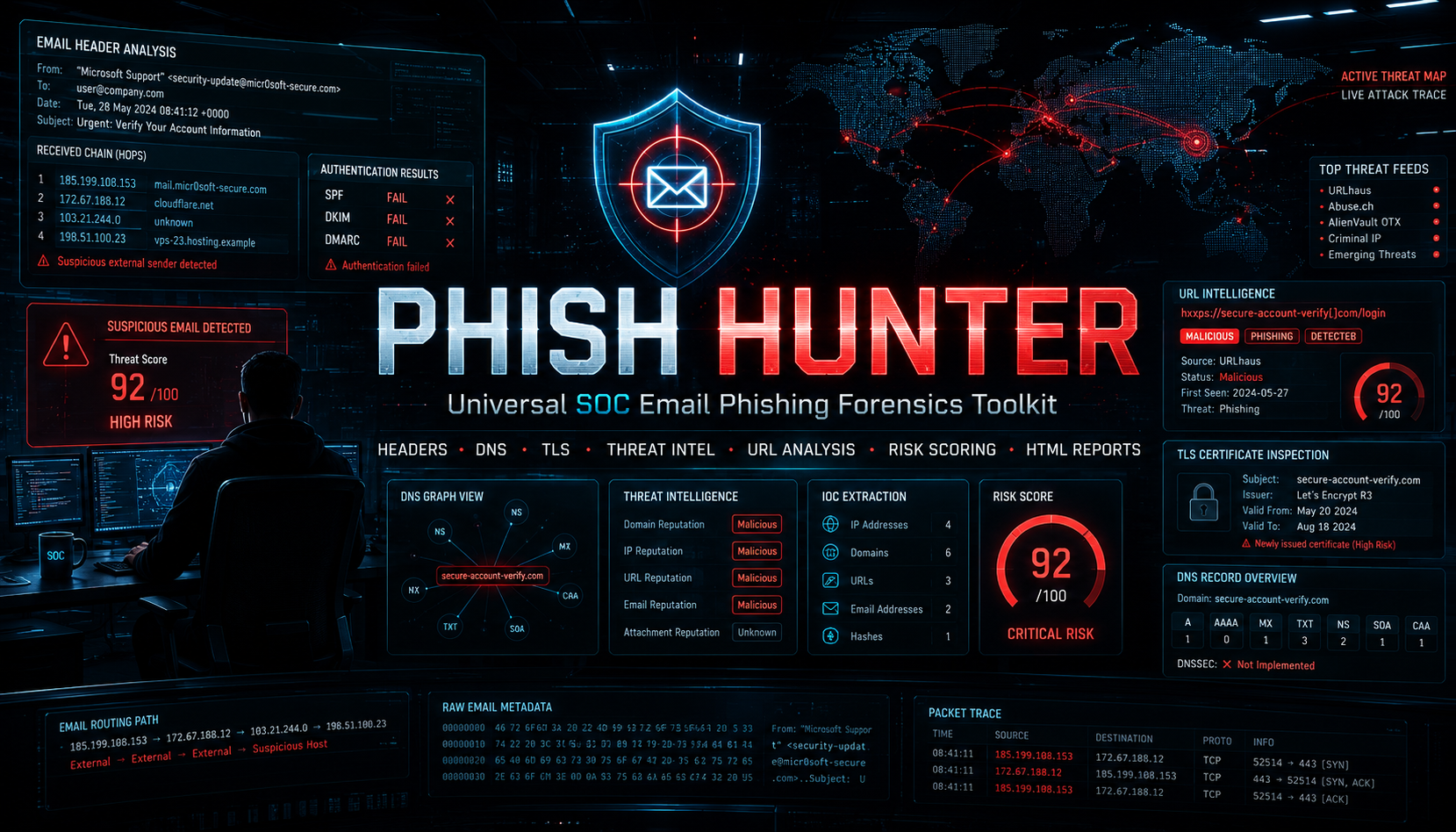 PhishHunter Banner