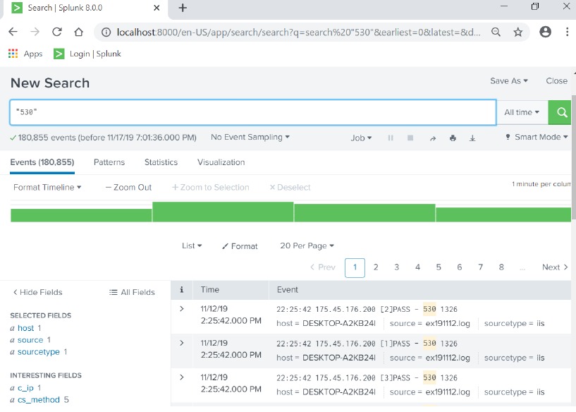 Splunk 登录失败分析