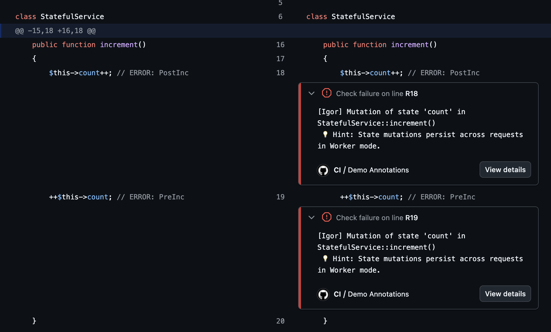 Igor GitHub Review
