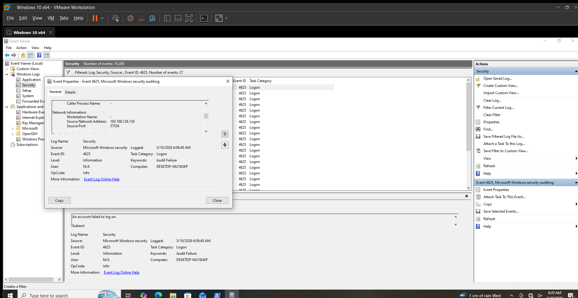 Failed Logins