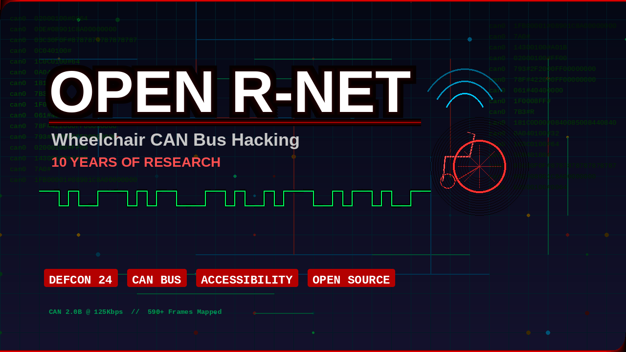 Open R-Net - Wheelchair CAN Bus Hacking