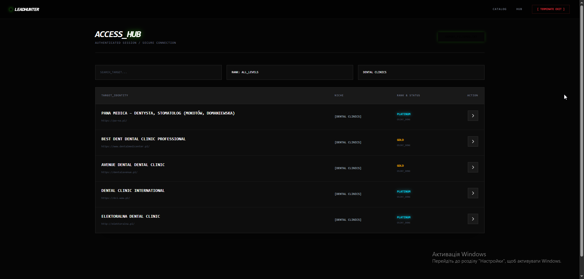 Dashboard