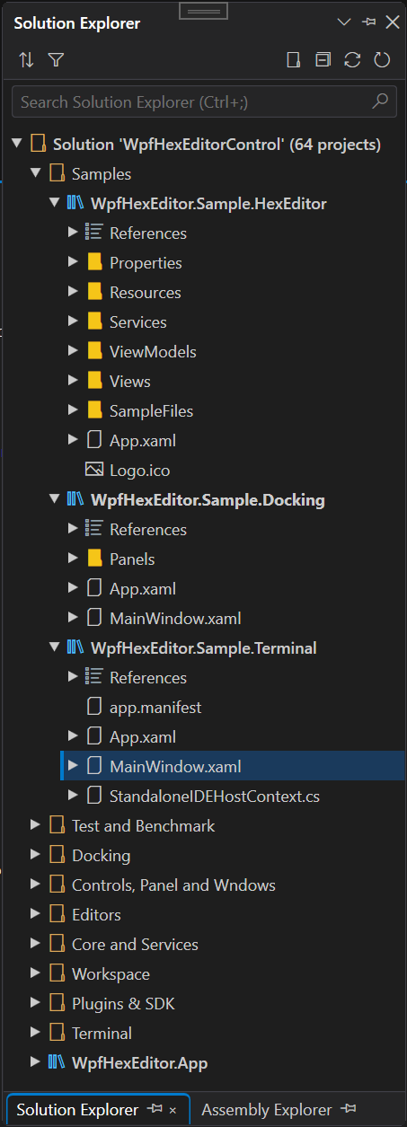 Solution Explorer