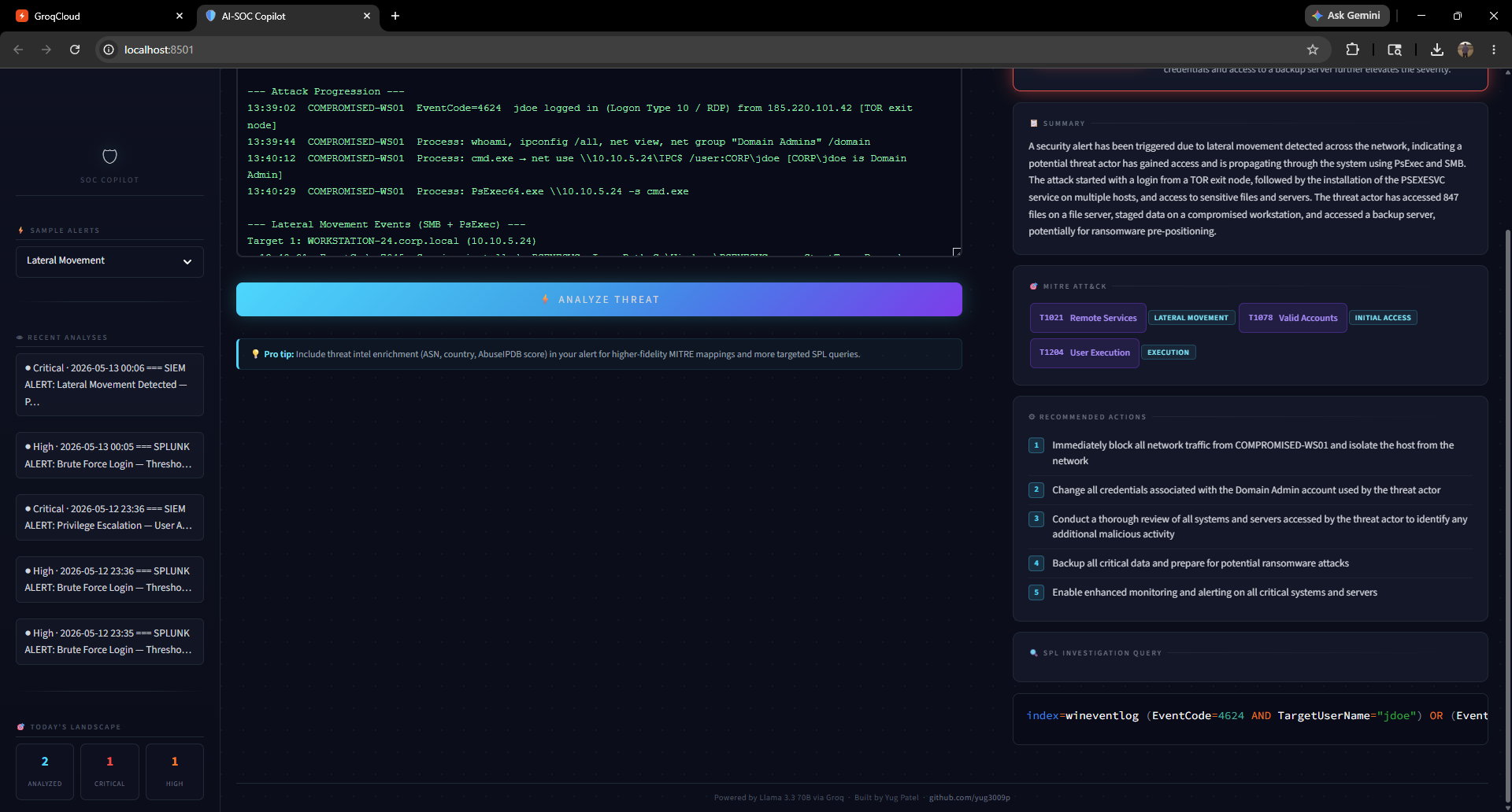 DNS exfiltration alert analysis