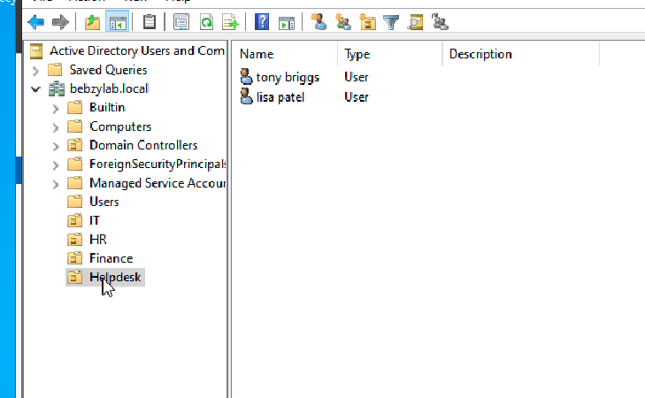 Helpdesk OU