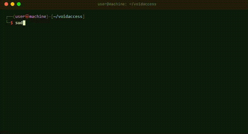 Starting VoidAccess
