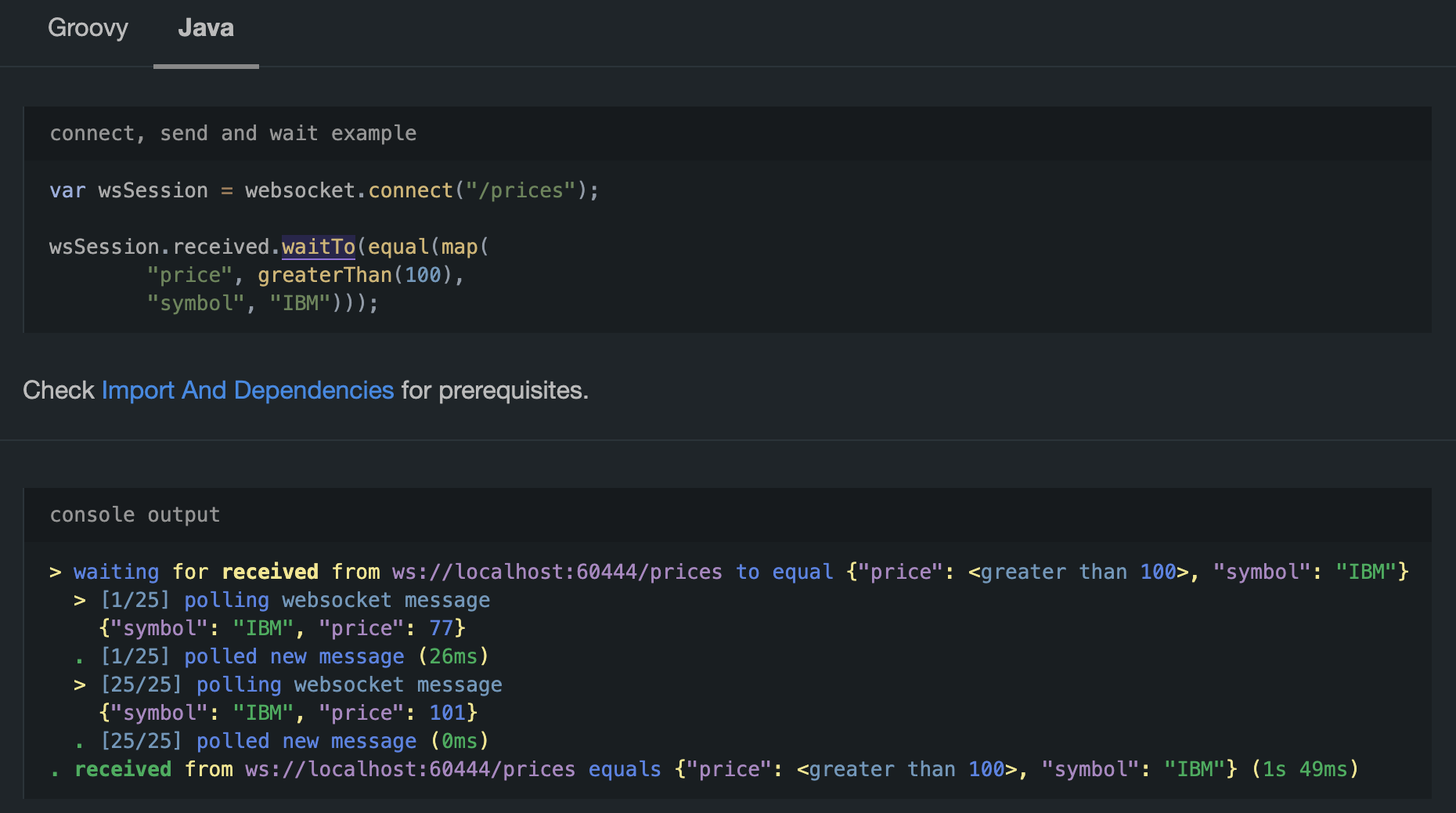 websocket 测试代码的图片