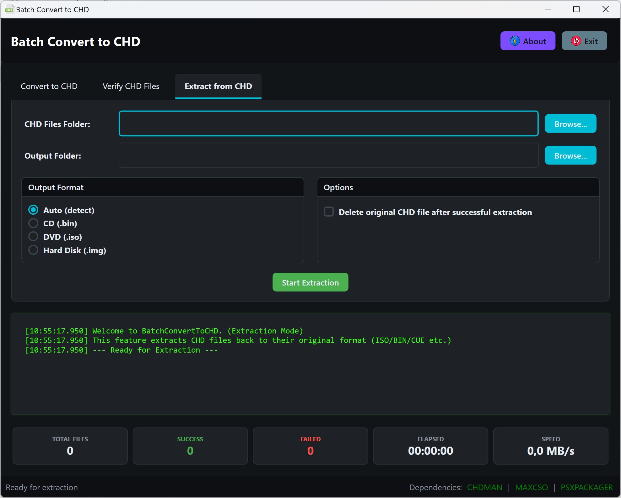 Batch Convert to CHD Screenshot
