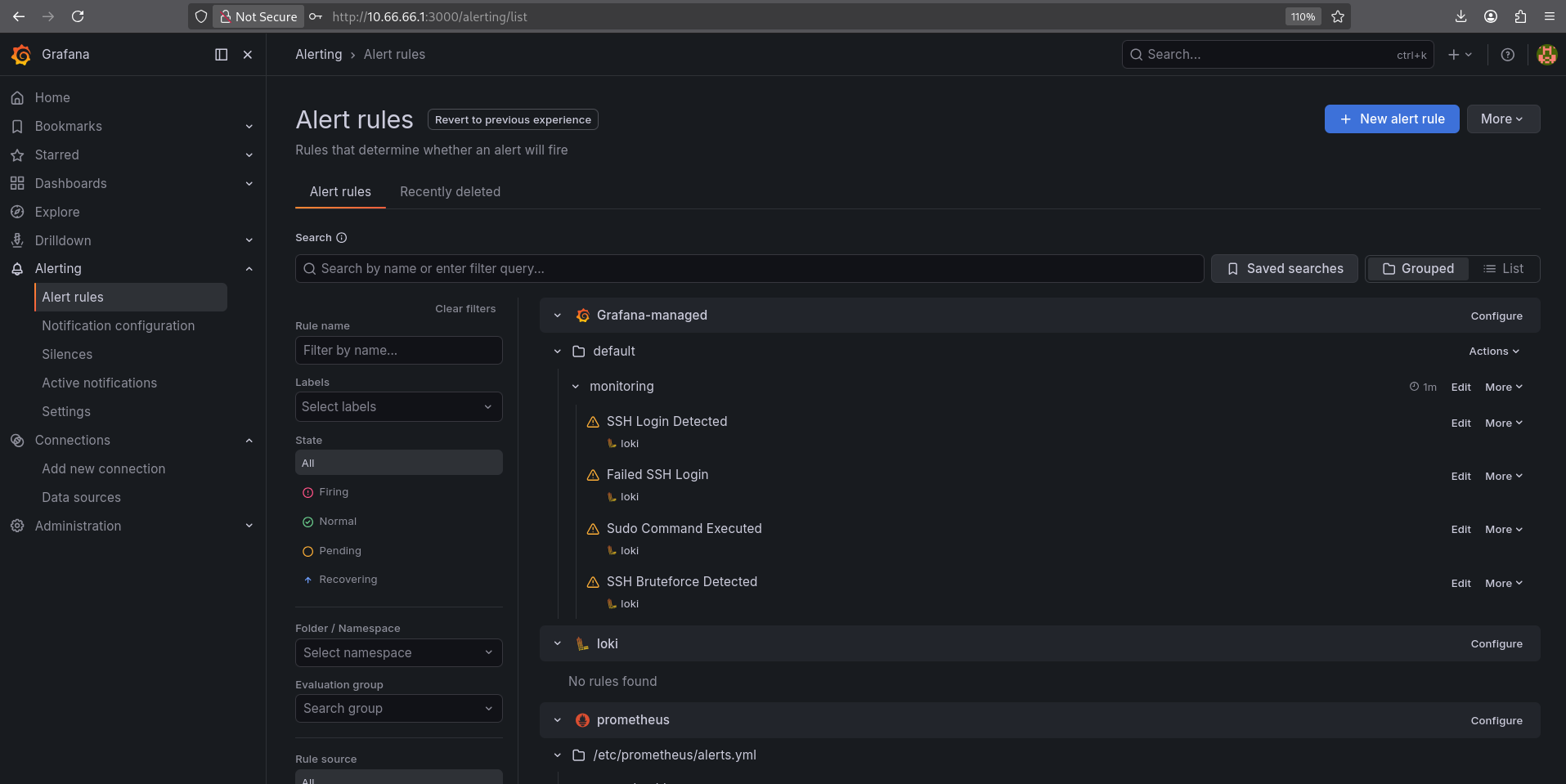 Grafana 告警规则