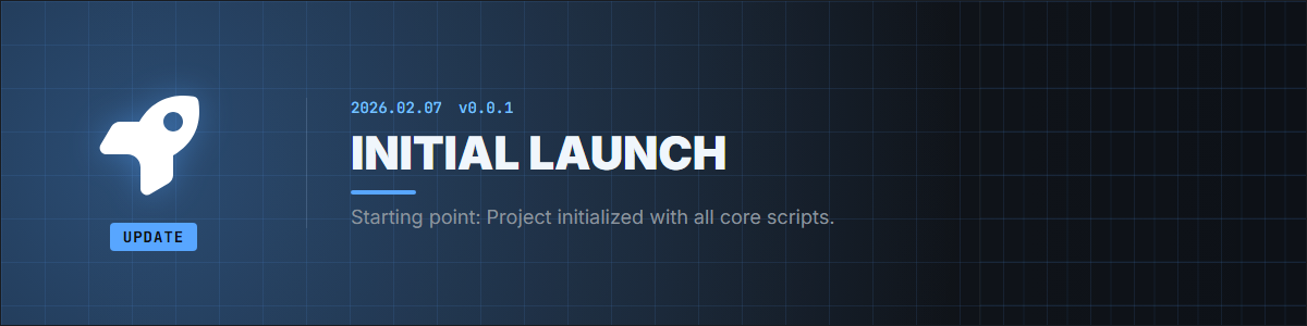 Initial Launch - v0.0.1