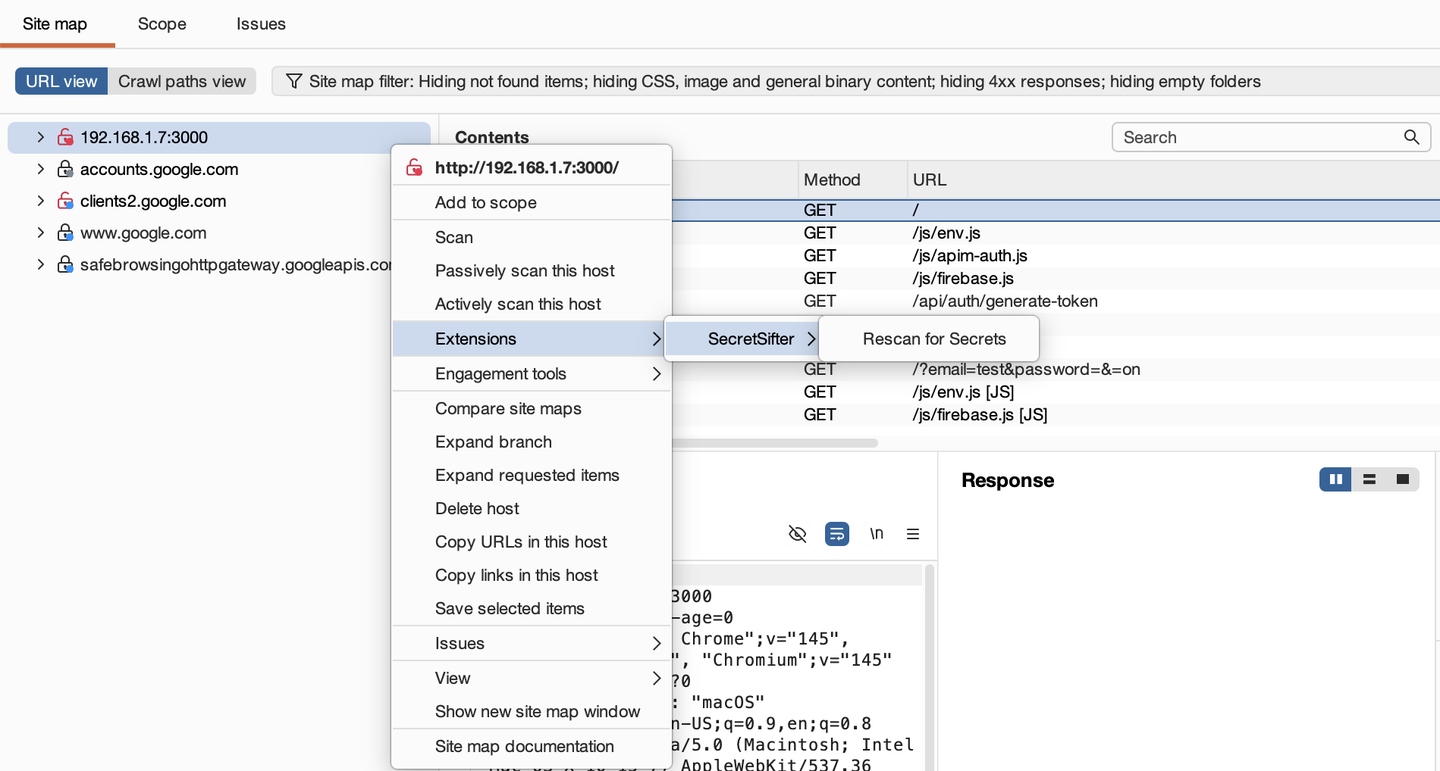 Context Menu Rescan