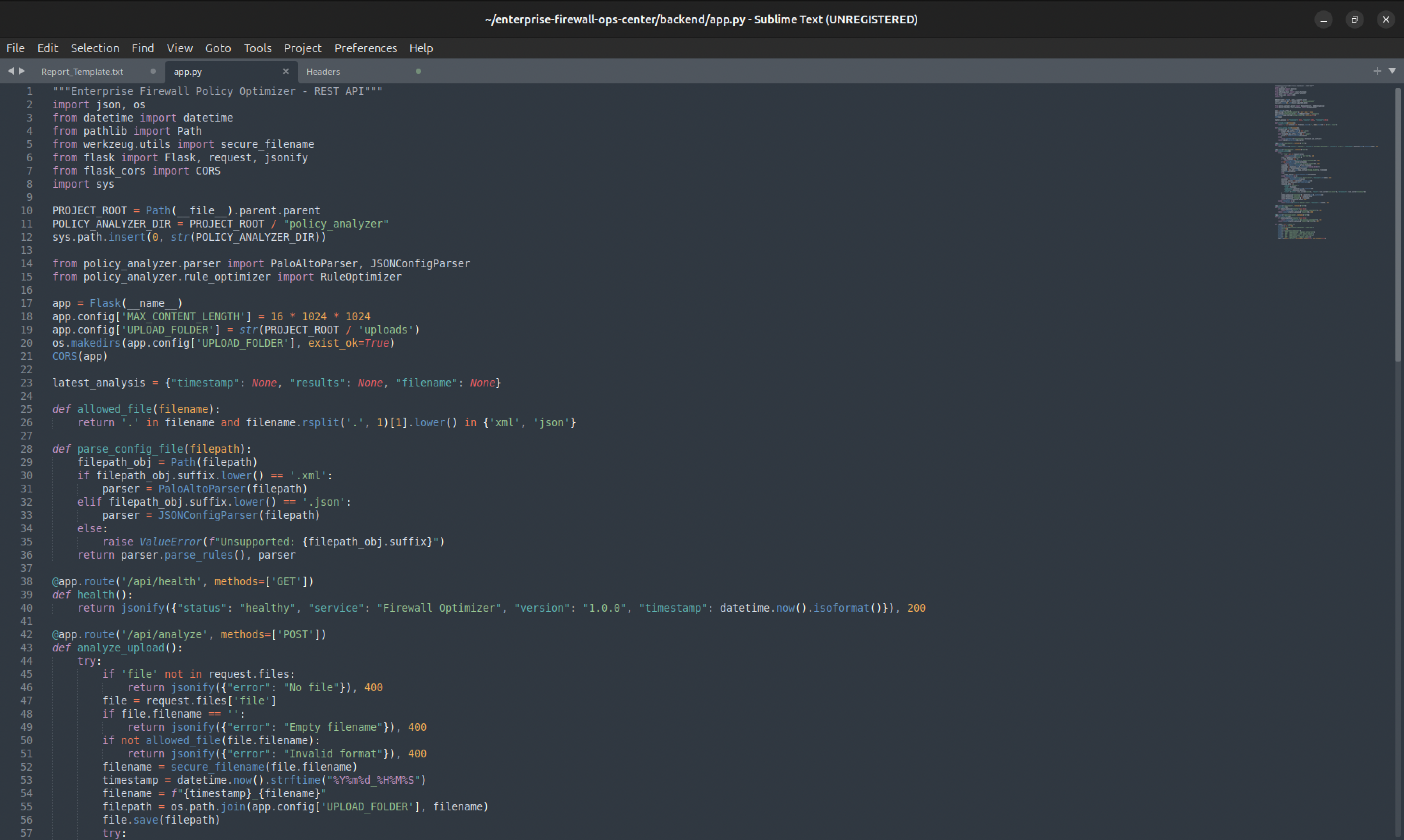 Flask API 代码