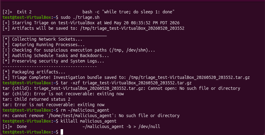 Simulated Threat Detection