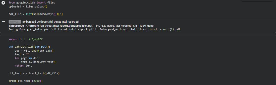 PDF upload and text extraction
