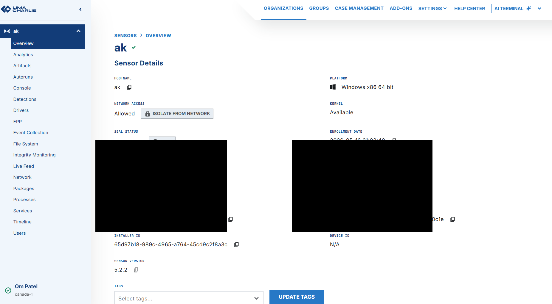 Sensor Overview