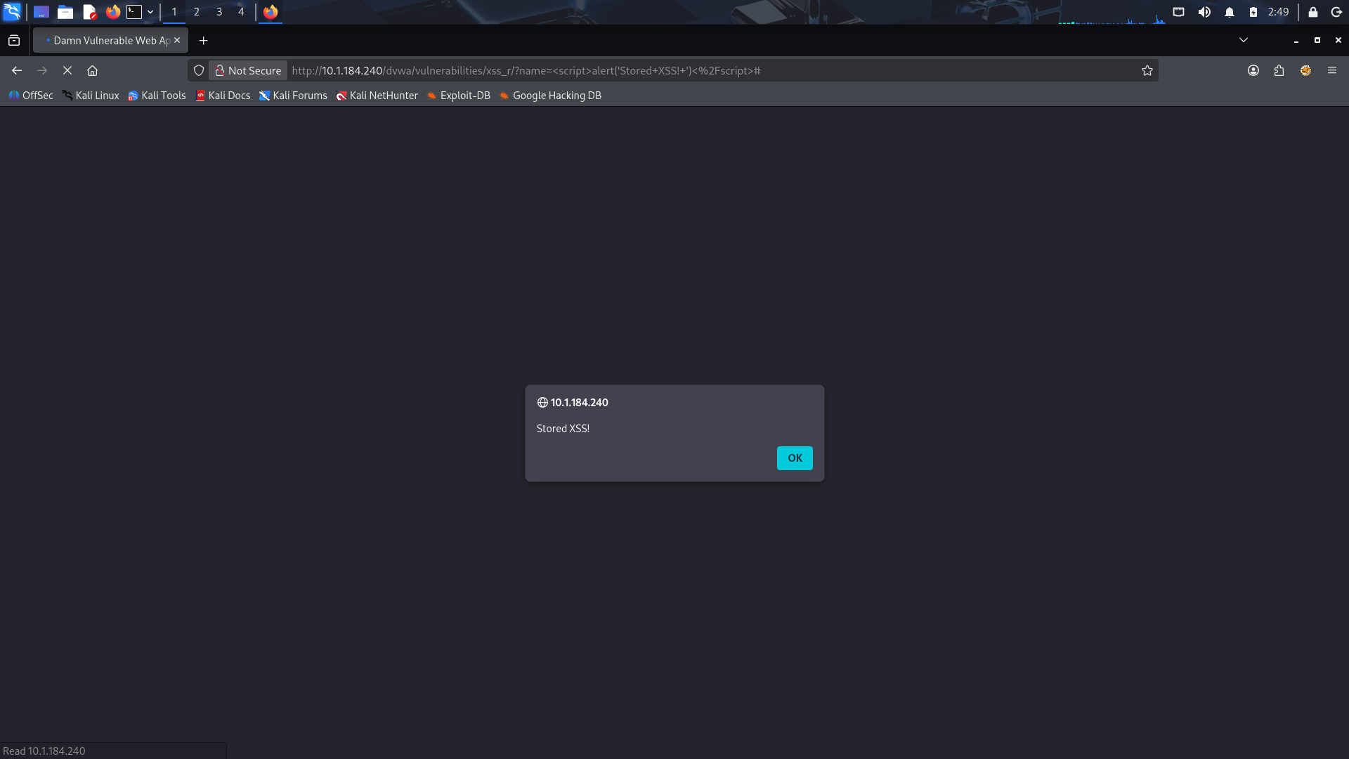 反射型 XSS