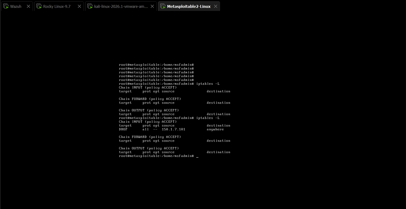 iptables 阻断