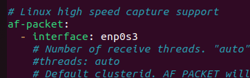 Variable af-packet interface