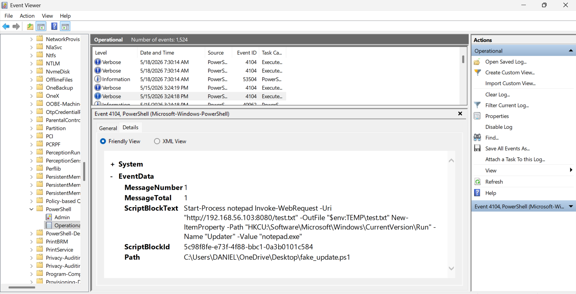 08 PowerShell 4104 脚本块日志记录
