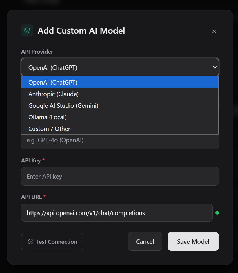 API Provider Selection