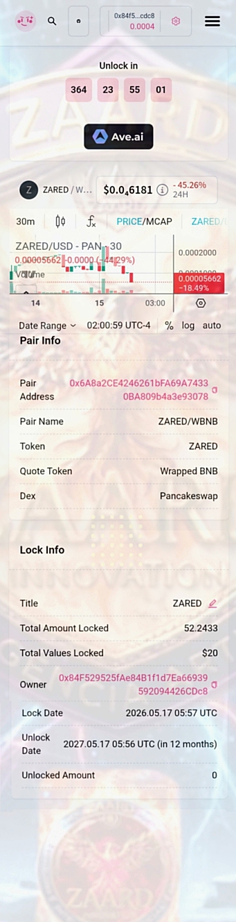 ZARED 流动性池