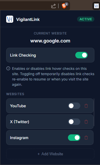 Extension Popup