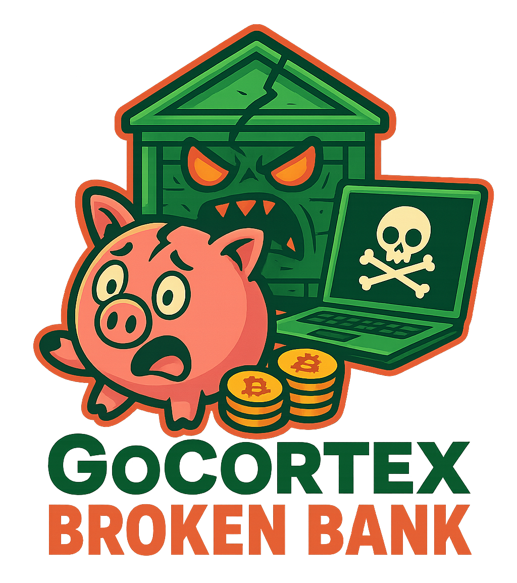 GoCortex Broken Bank 徽标