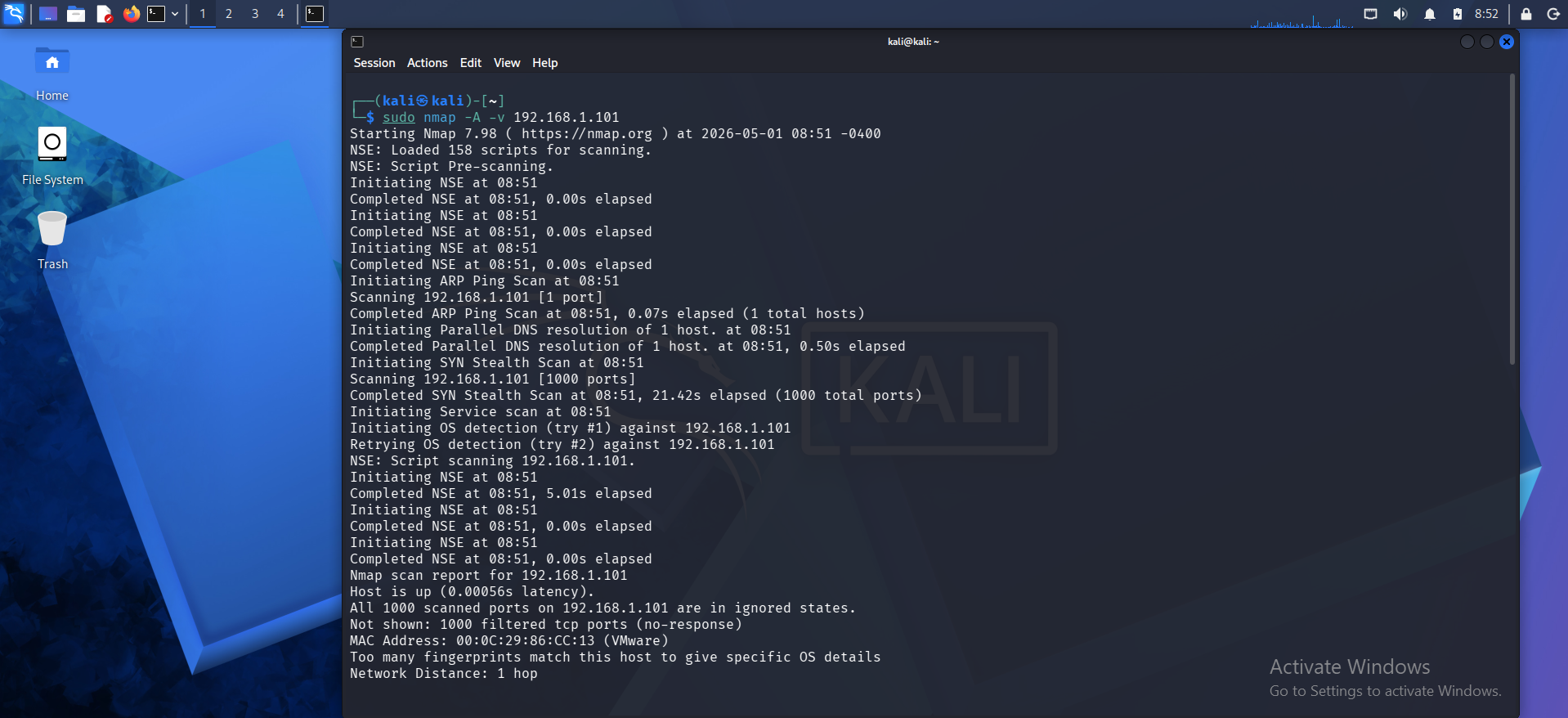 Nmap Attack