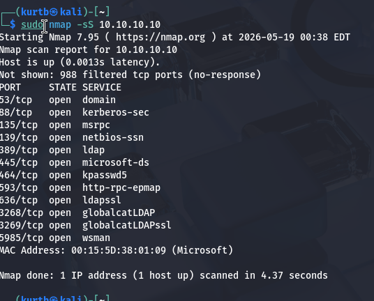 Nmap SYN Scan