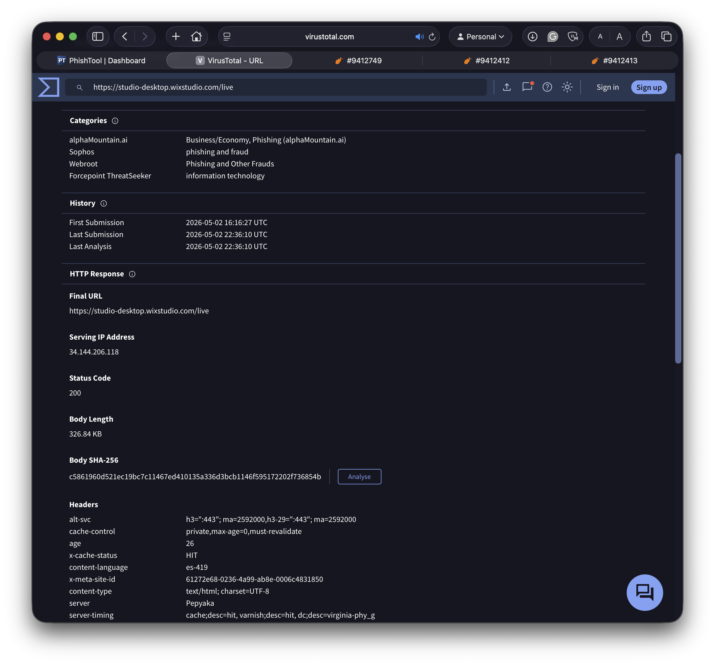 样本 2 VirusTotal 详情