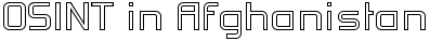 OSINT in Afghanistan - Legal Information Search and Open Sources